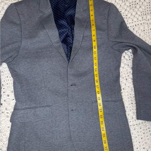 EXPRESS Mens Grey SLIM FIT STRETCH Sport Coat Blazer Jacket SIZE 3 - Picture 6 of 10